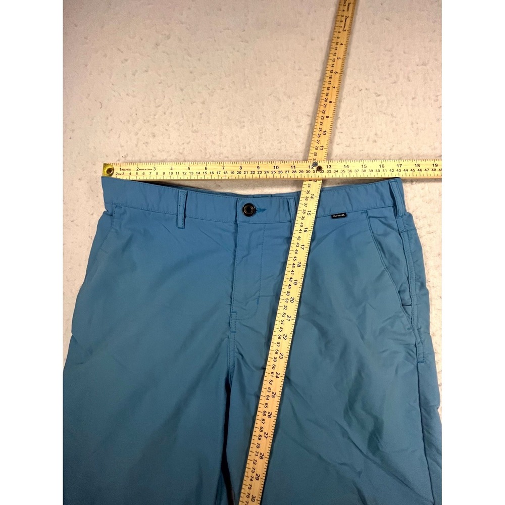 Hurley Hybrid Walk Shorts Mens 34 Light Blue Stretch Mid‎ Rise Performance Golf - Picture 7 of 10